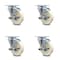 Service Caster 4 Inch Nylon Wheel Swivel Top Plate Caster Set with Brake SCC-20S414-NYS-TLB-TP2-4 - alternate 1